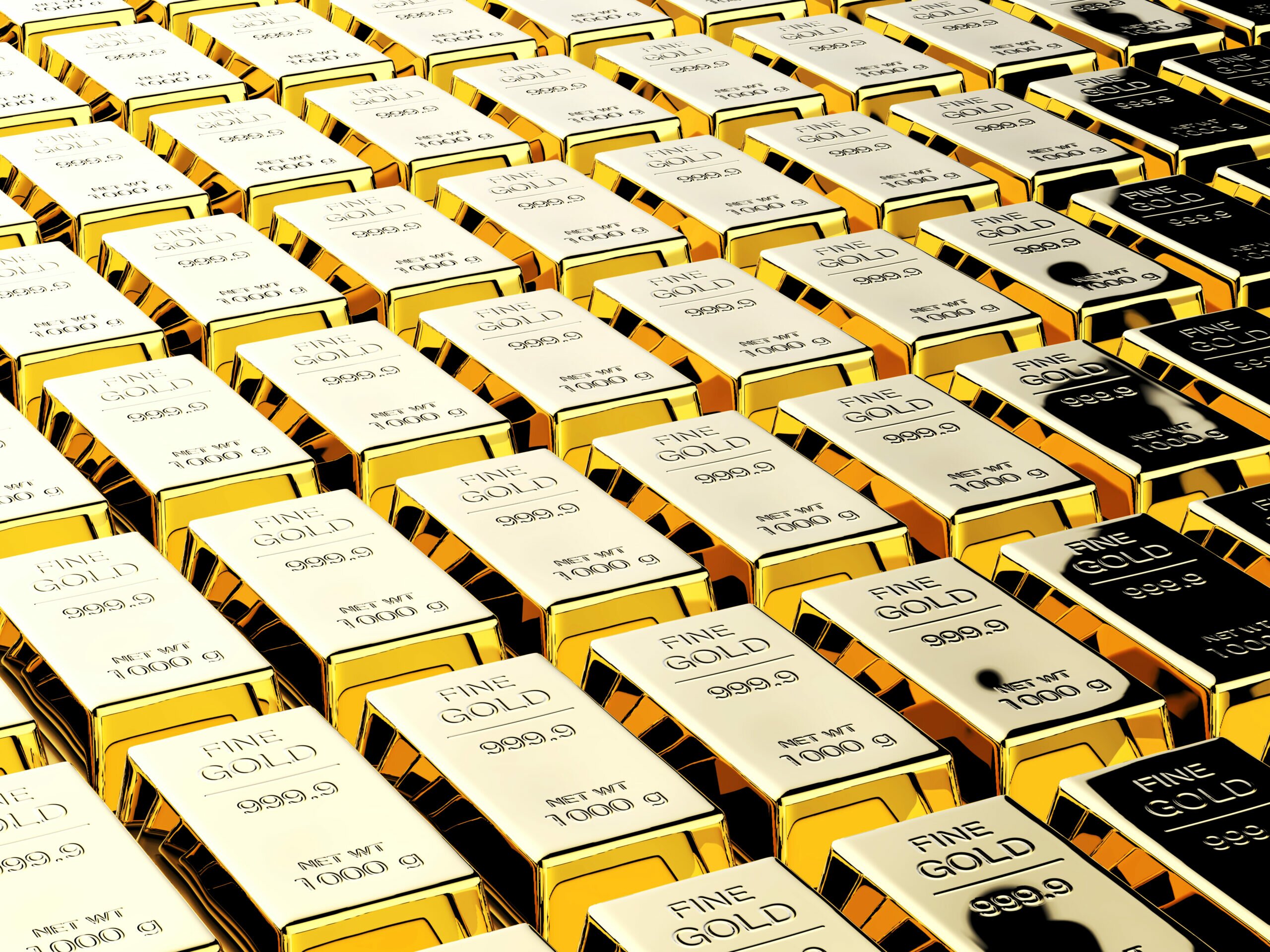 Gold Bars and coins