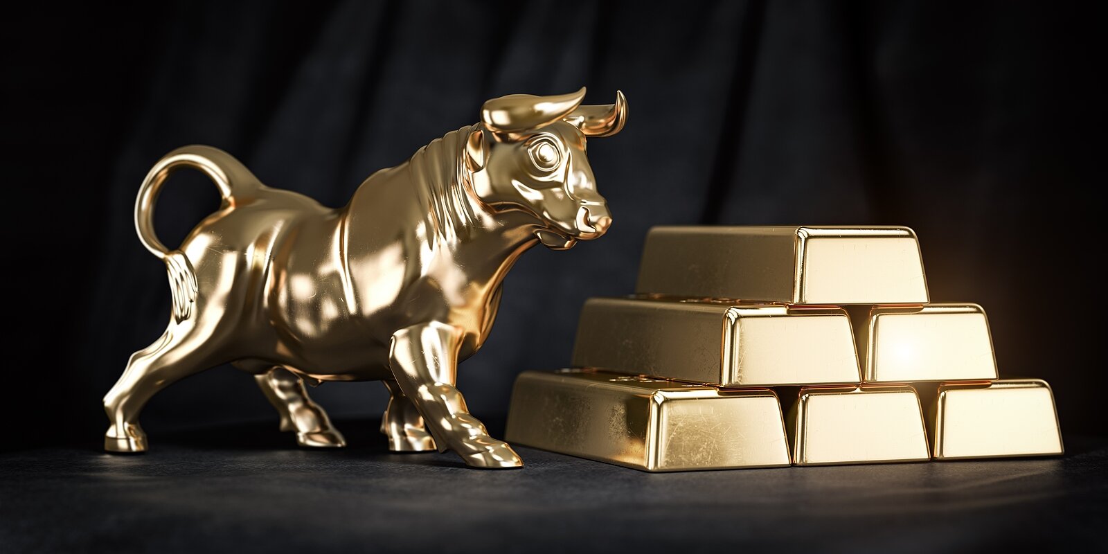 Gold Bars and coins